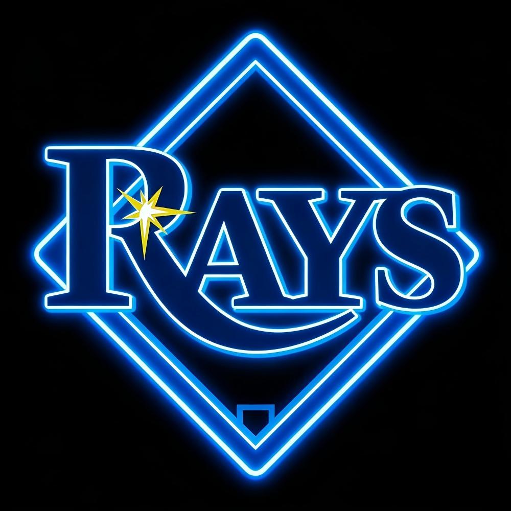 USA MLB Tampa Bay Rays led lighting up sign LEO NEON SIGN