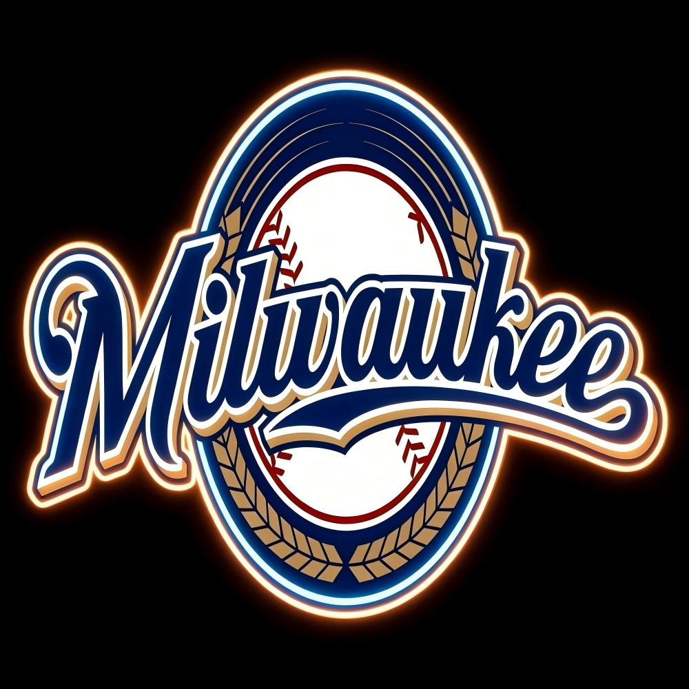 USA MLB Milwaukee Brewers led lighting up sign LEO NEON SIGN
