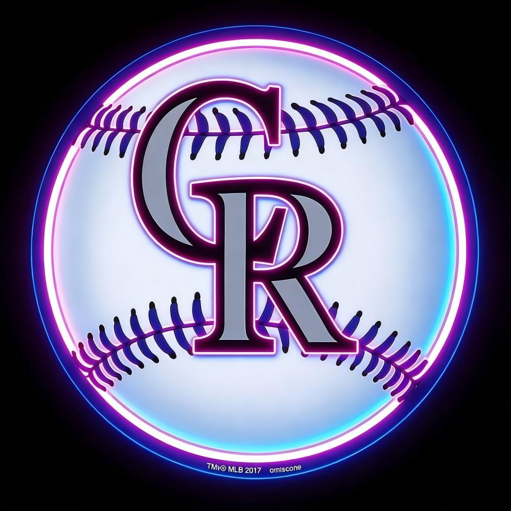 USA MLB Colorado Rockies led lighting up sign LEO NEON SIGN