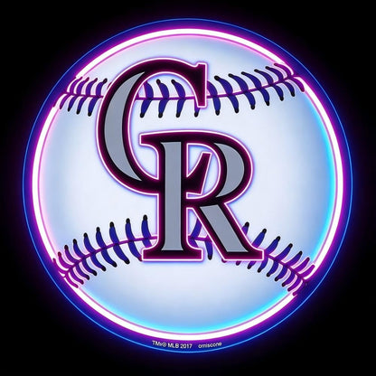 USA MLB Colorado Rockies led lighting up sign LEO NEON SIGN