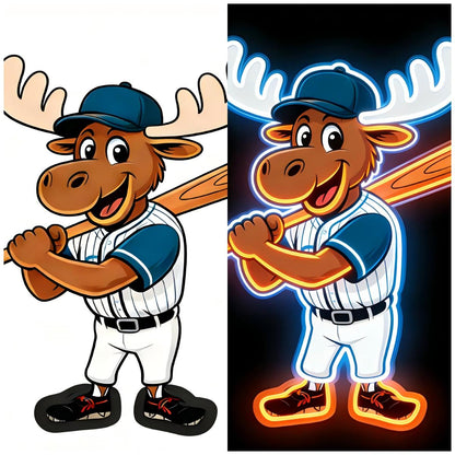 MLB Mascot Most popular USB led neon sign LEO NEON SIGN