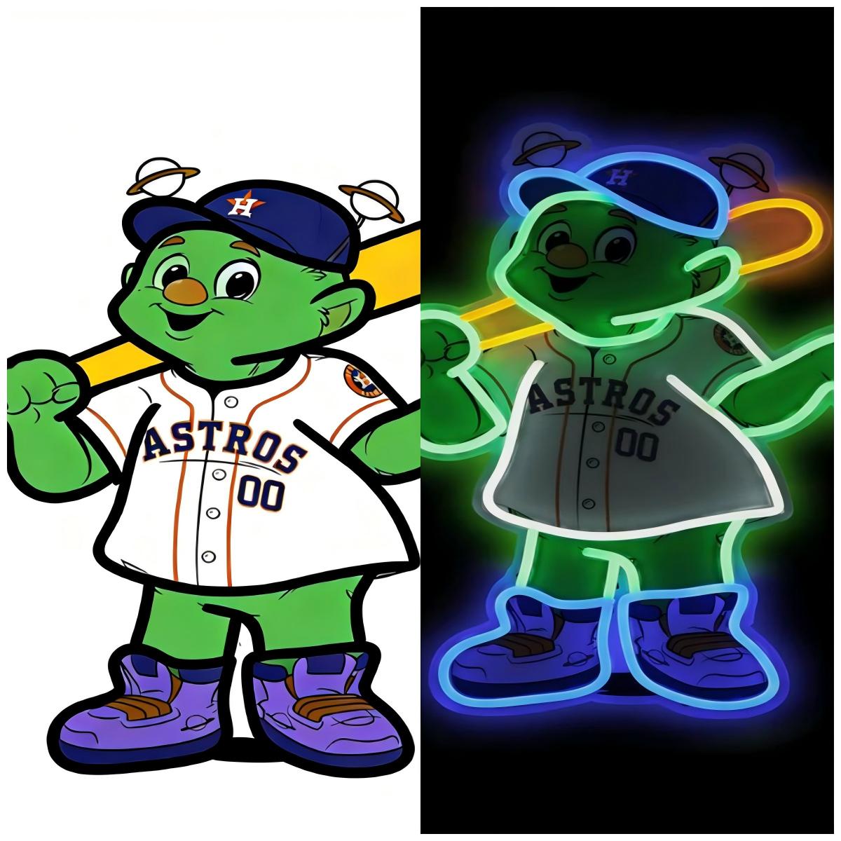 MLB Mascot Most popular USB led neon sign LEO NEON SIGN