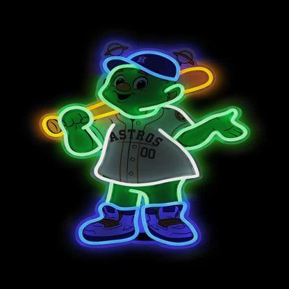 MLB Mascot Most popular USB led neon sign LEO NEON SIGN
