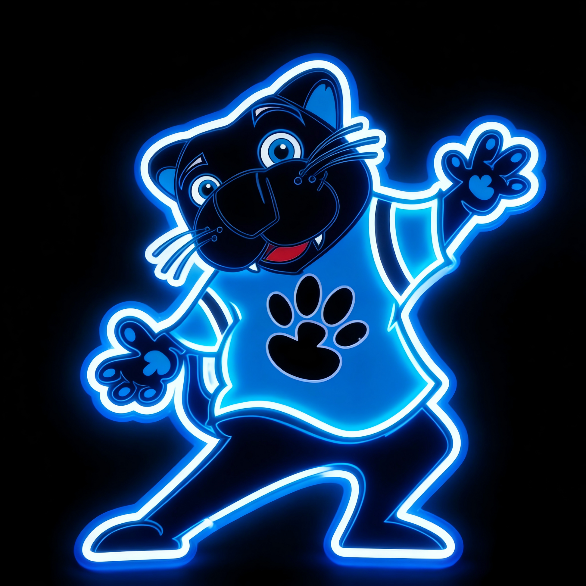 NFL Mascot Most popular USB led neon sign LEO NEON SIGN