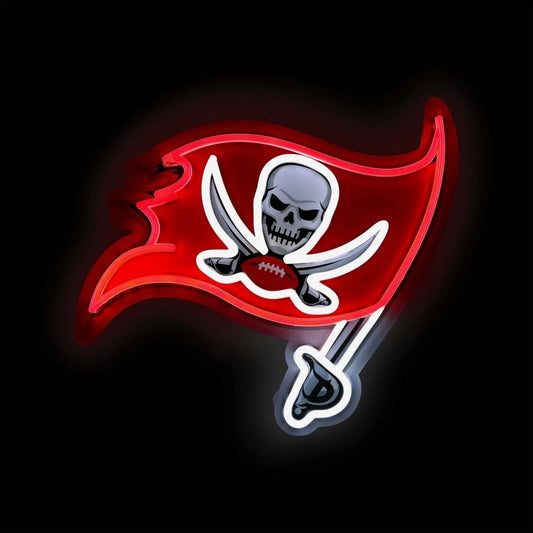 American football UV printed Tampa Bay Buccaneers LED Neon Light Up Team Logo Chain LEO NEON SIGN