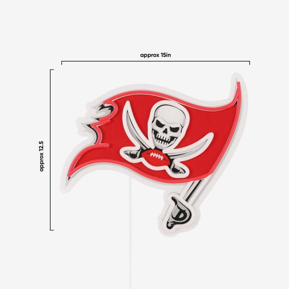 American football UV printed Tampa Bay Buccaneers LED Neon Light Up Team Logo Chain LEO NEON SIGN