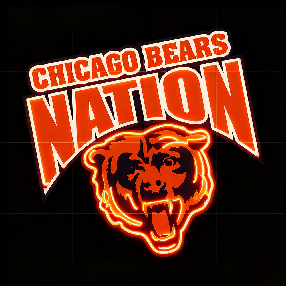 Make it into chain led New types Chicago Bear lighting up sign LEO NEON SIGN