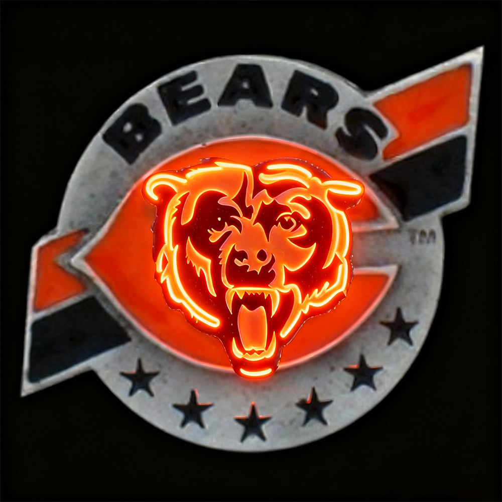 Make it into chain led New types Chicago Bear lighting up sign LEO NEON SIGN