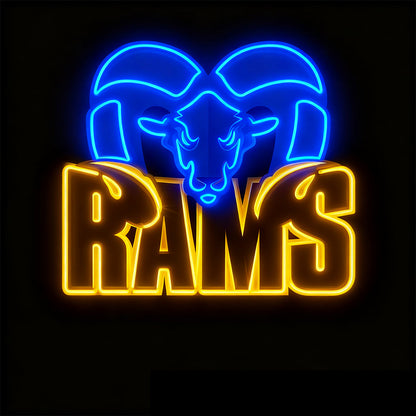 Make it into Chains Los Angeles Rams lighting up sign LEO NEON SIGN