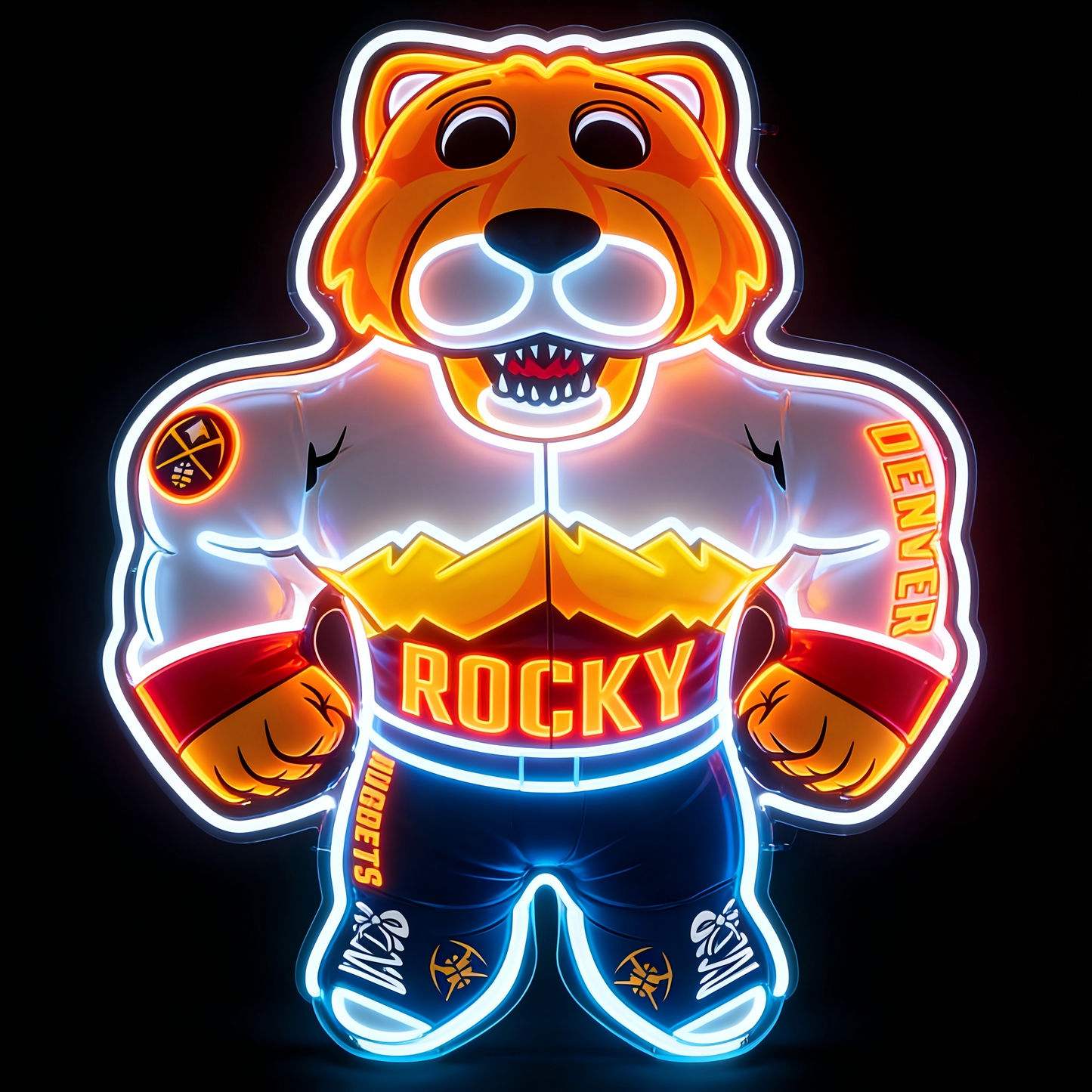 NBA Mascot Most popular USB led neon sign LEO NEON SIGN