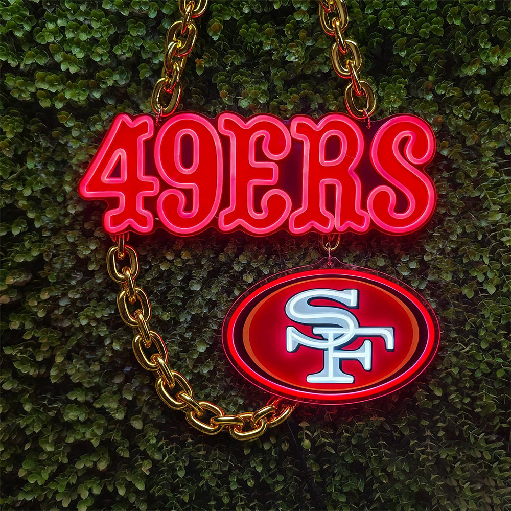 20% off NFL 49ers Niners Big logo sign Bundles for your team soul LEO NEON SIGN