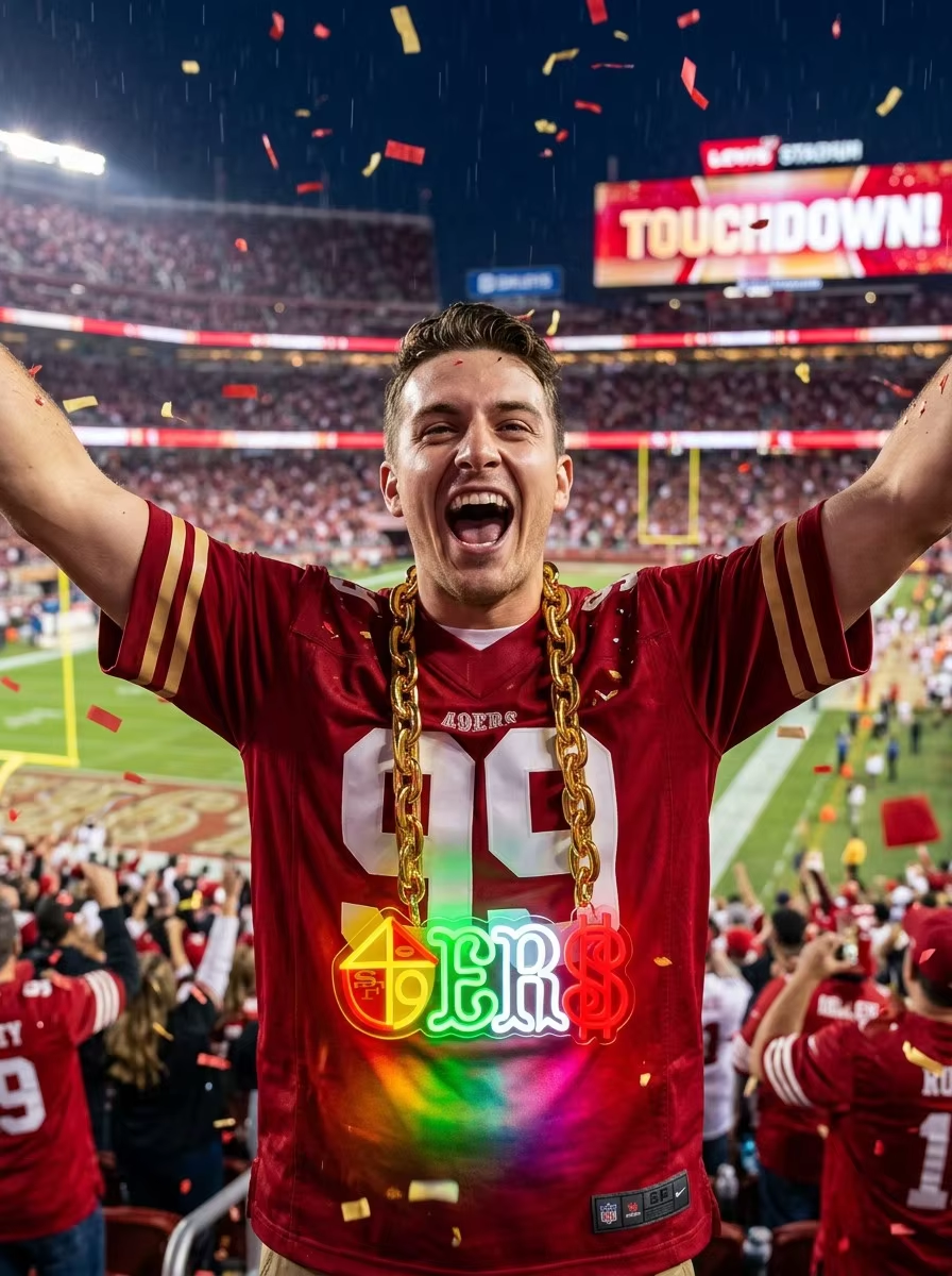 NFL Team Logo Neon Sign 49ers Bears Cowboys Rams 3D UV Printed Sports Chain LED Wall Decor Sports Fan Gift LEO NEON SIGN