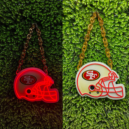 New types helmet NFL American football led neon chains sign for your super hero team
