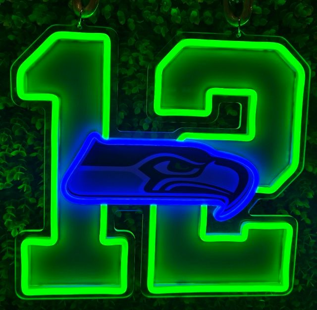NFL SEAHAWKS Big logo sign for your team soul（副本） LEO NEON SIGN