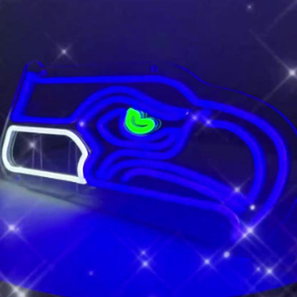 Which team are you rooting for? 2026 Super Bowl LEO NEON SIGN