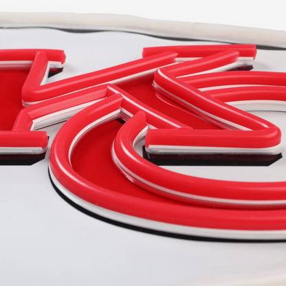 American football UV printed Kansas City Chiefs Neon Light Up Big Logo Chain LEO NEON SIGN