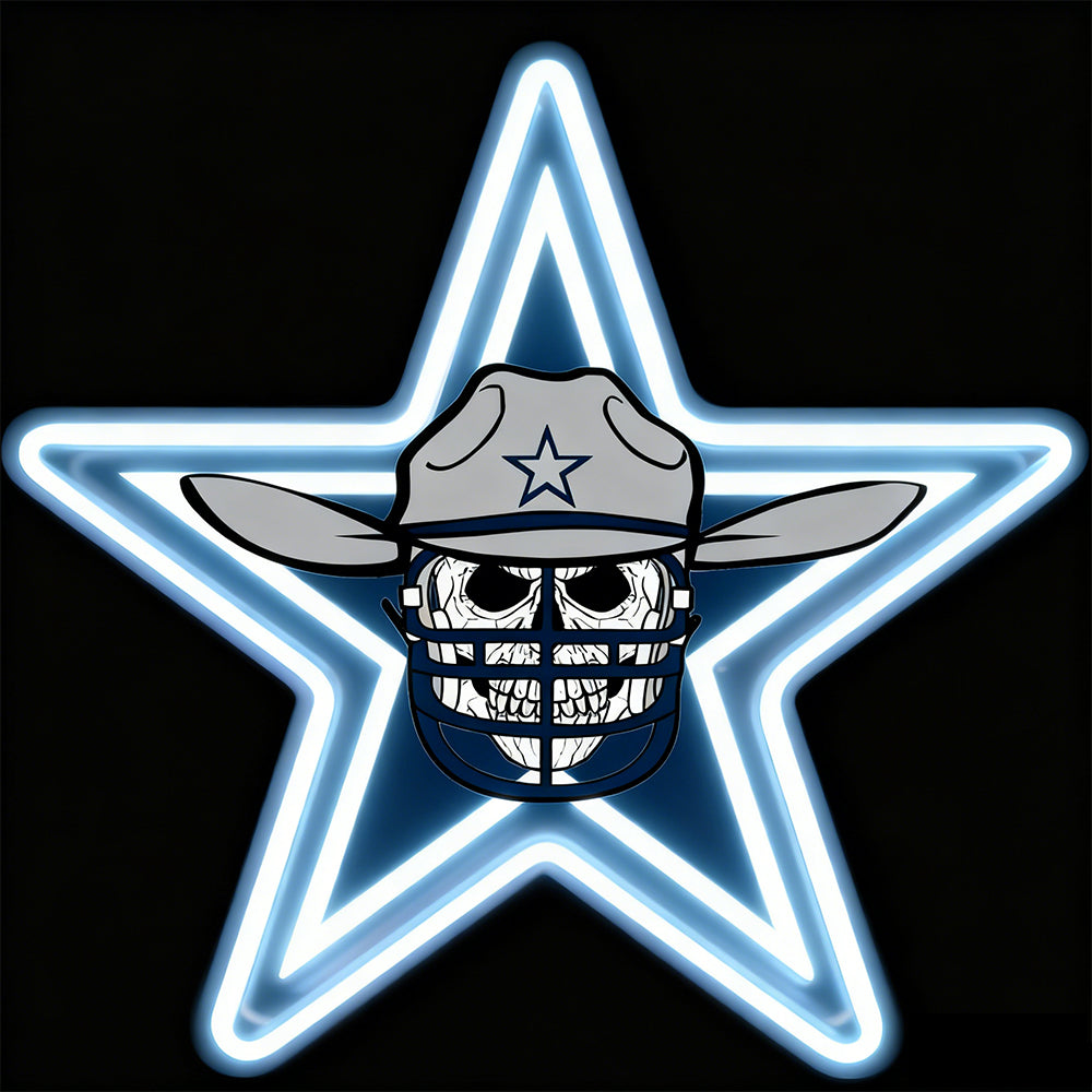 American football NFL Dallas cowboy led lighting up sign LEO NEON SIGN