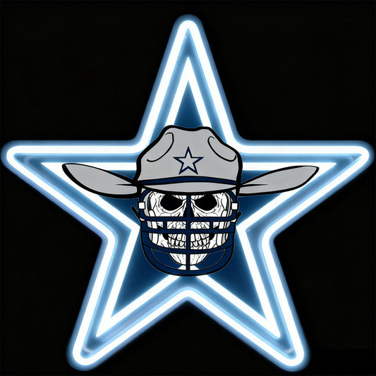 American football NFL Dallas cowboy led lighting up sign LEO NEON SIGN