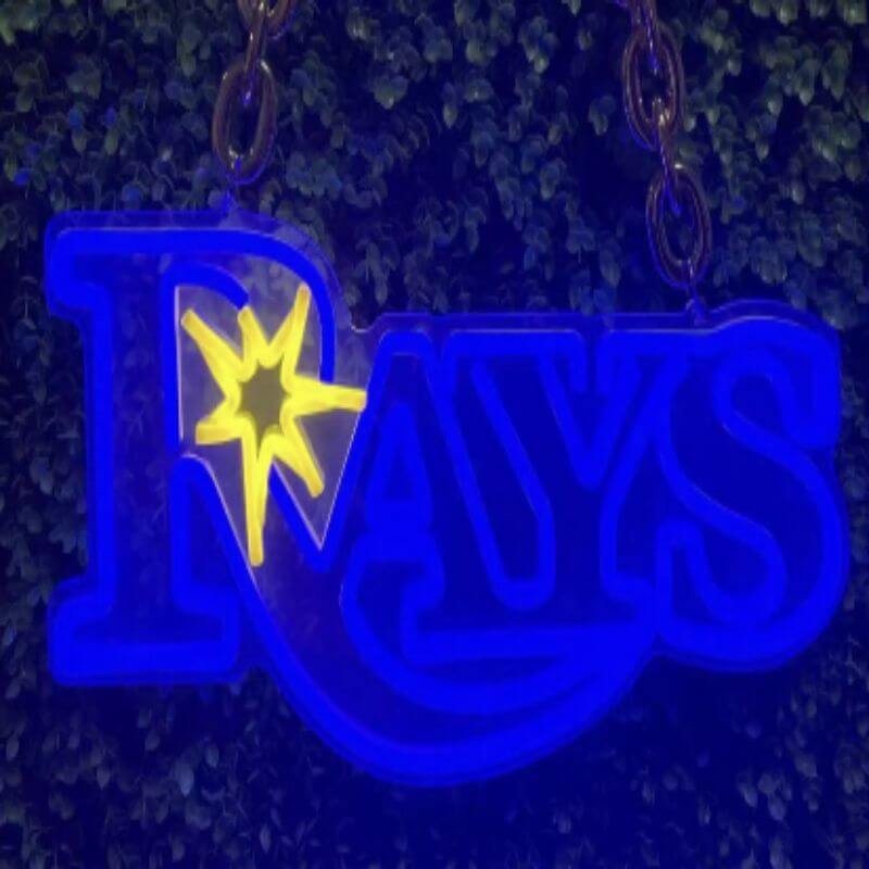 ”Neon sign for fans-Rays“