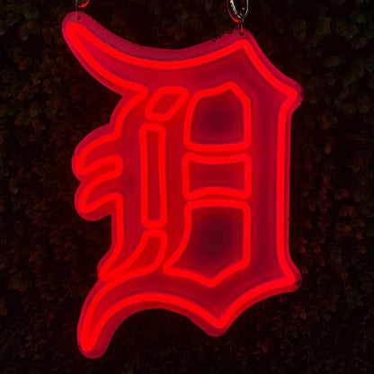 ”Neon sign for fans-Detroit tiger“