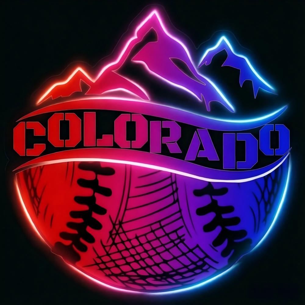 USA MLB Colorado Rockies led lighting up sign LEO NEON SIGN