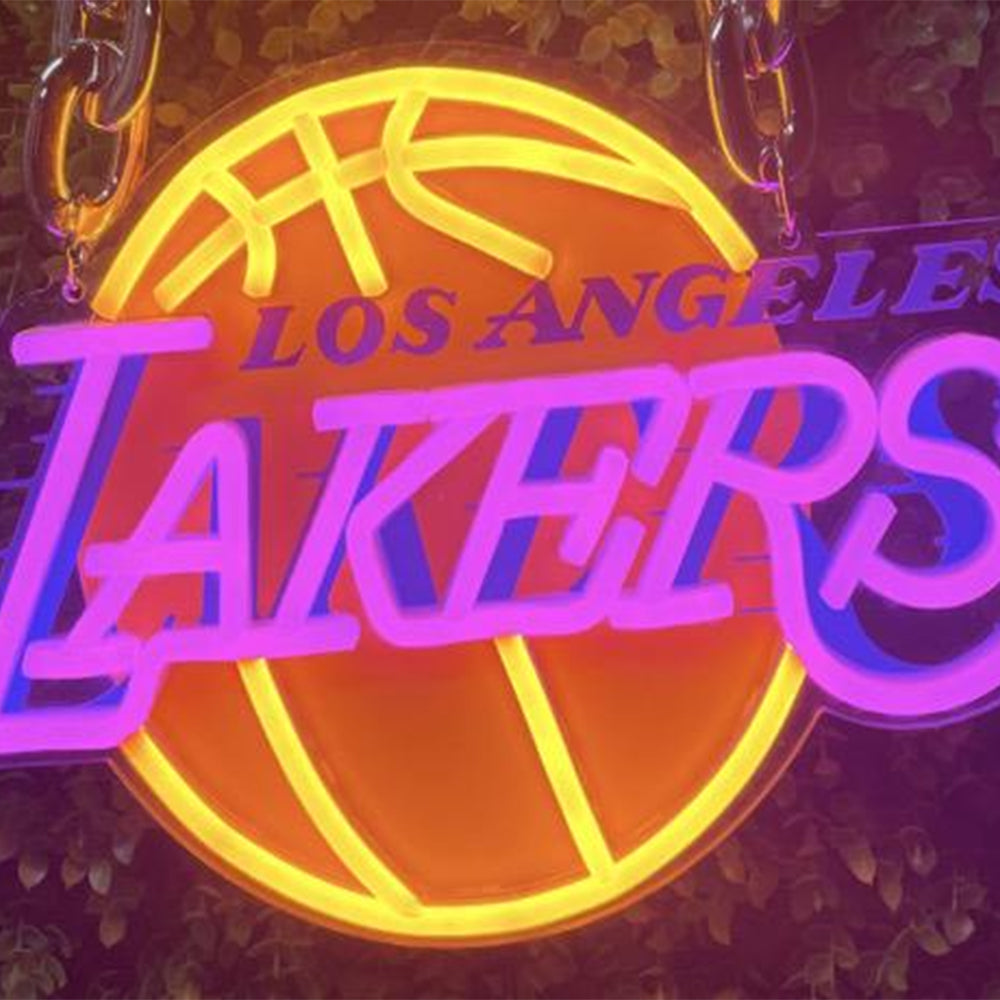 Los Angeles Fans Exclusive  American Big Four Leagues big logo lighting up sign including chains LEO NEON SIGN