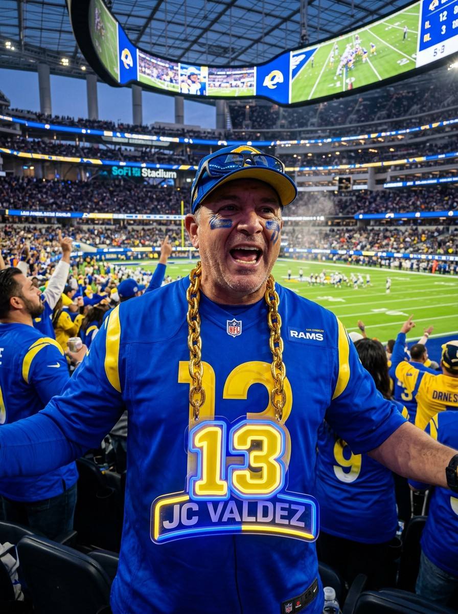 Los Angeles Rams NFL Neon Sign 3D UV Printed Sports Chain LED Wall Decor for Game Day Fan Cave Sports Bar Decor LEO NEON SIGN