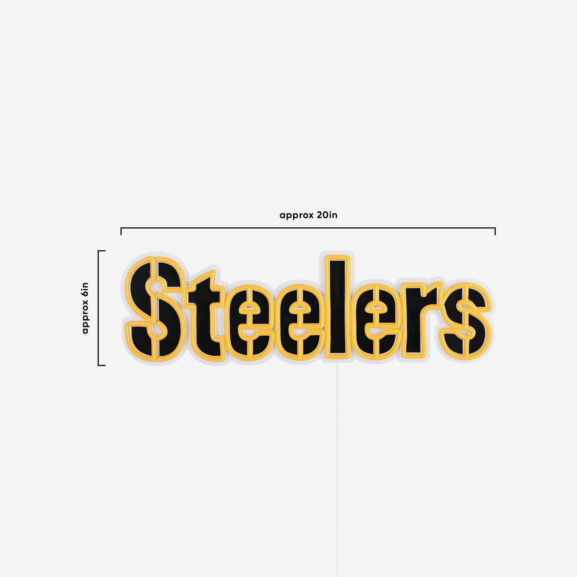 American football Pittsburgh Steelers UV printed LED Neon Light Up Team sign symbol LEO NEON SIGN