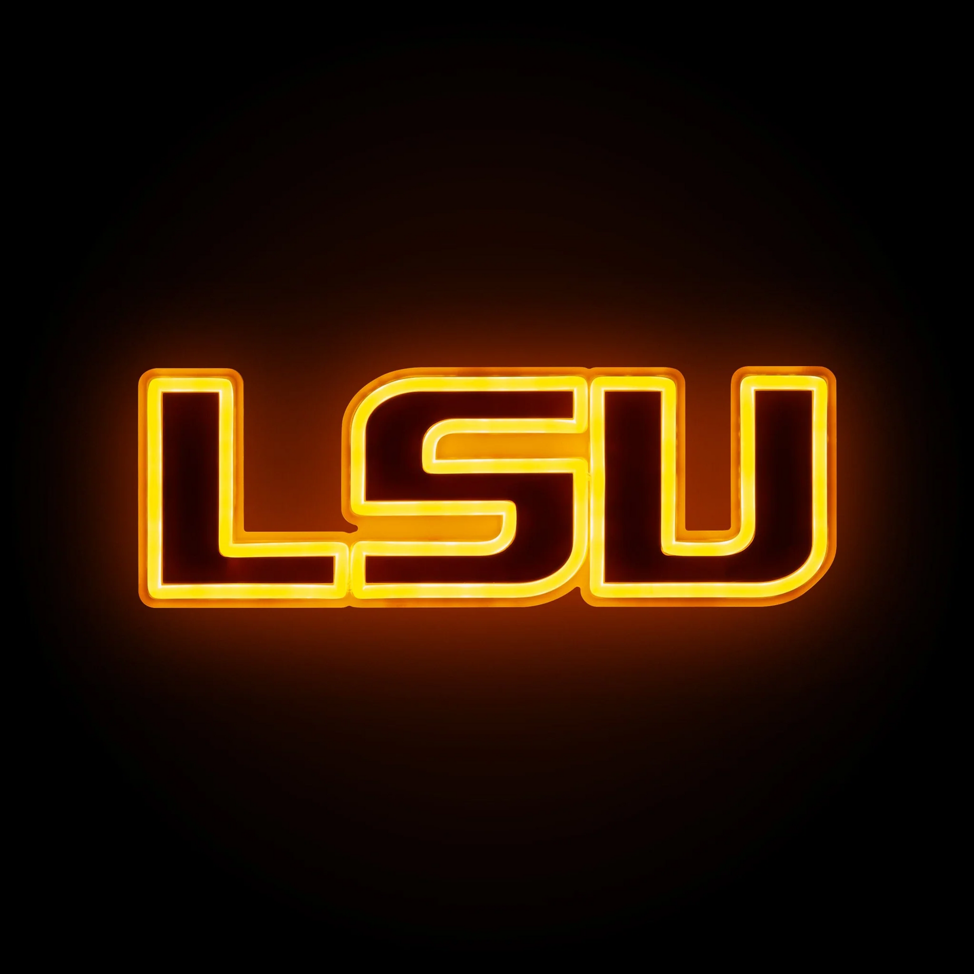 College team LSU Tigers LED Neon Light Up Team sign symbol LEO NEON SIGN