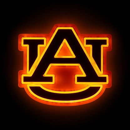 College team Auburn Tigers LED Neon Light Up Team sign symbol LEO NEON SIGN