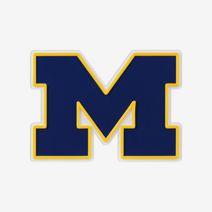 College team Michigan Wolverines LED Neon Light Up Team sign symbol LEO NEON SIGN