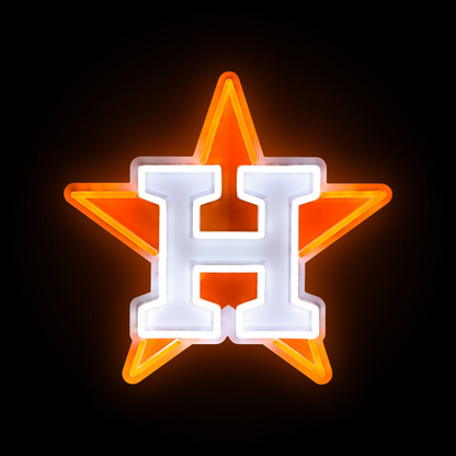 American baseball Houston Astros LED Neon Light Up Team Logo Sign LEO NEON SIGN