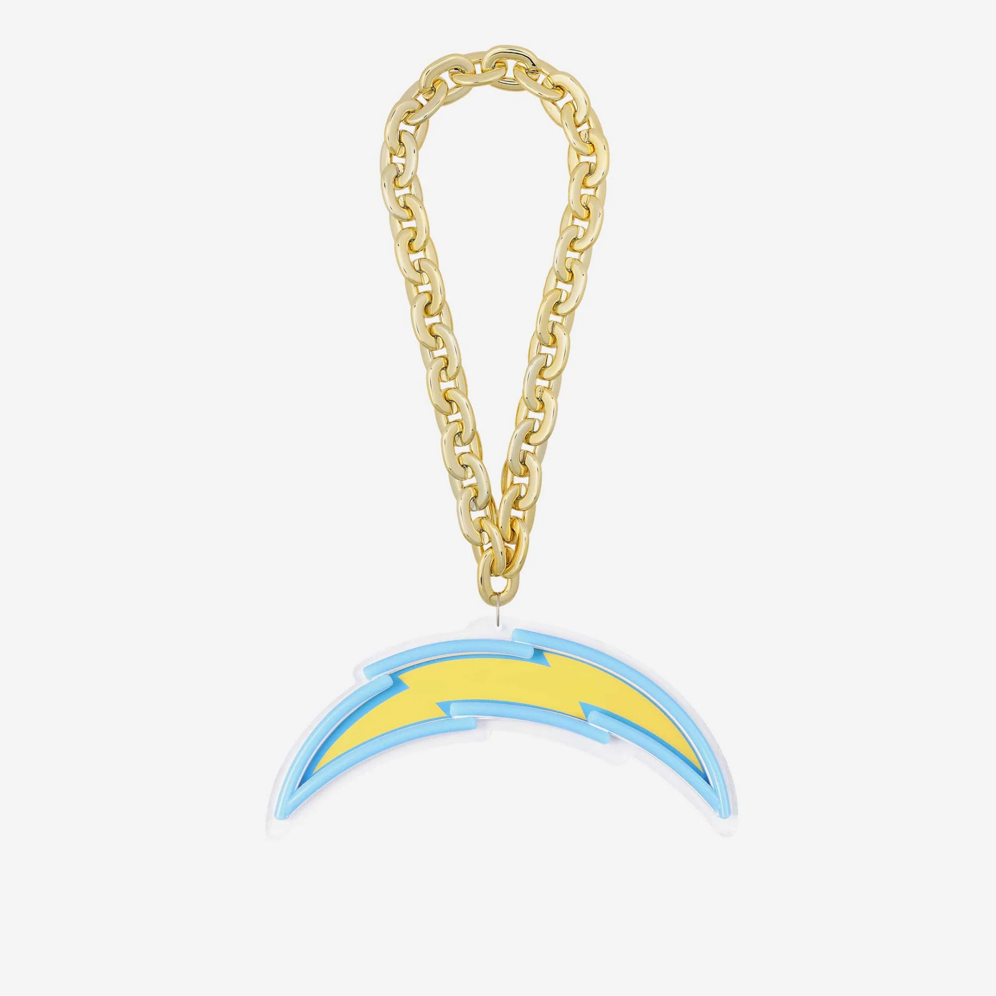 American football UV printed Los Angeles Chargers Neon Light Up Big Logo Chain LEO NEON SIGN