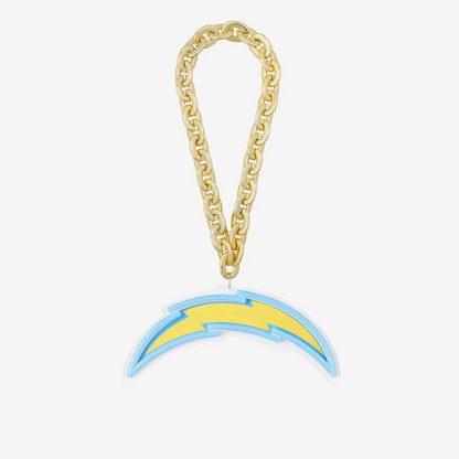 American football UV printed Los Angeles Chargers Neon Light Up Big Logo Chain LEO NEON SIGN