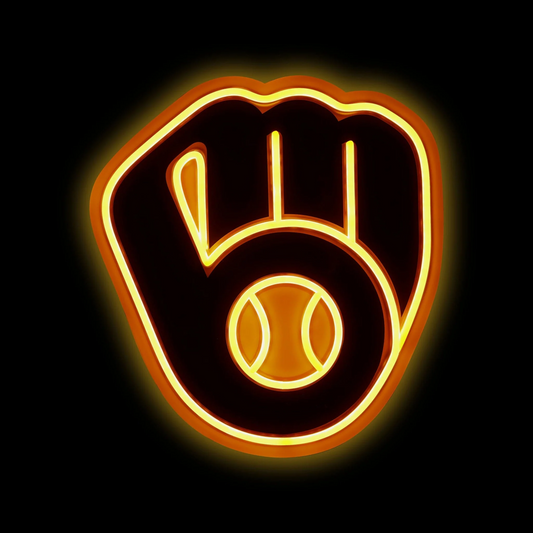 American baseball Milwaukee Brewers LED Neon Light Up Team Logo Sign for your team
