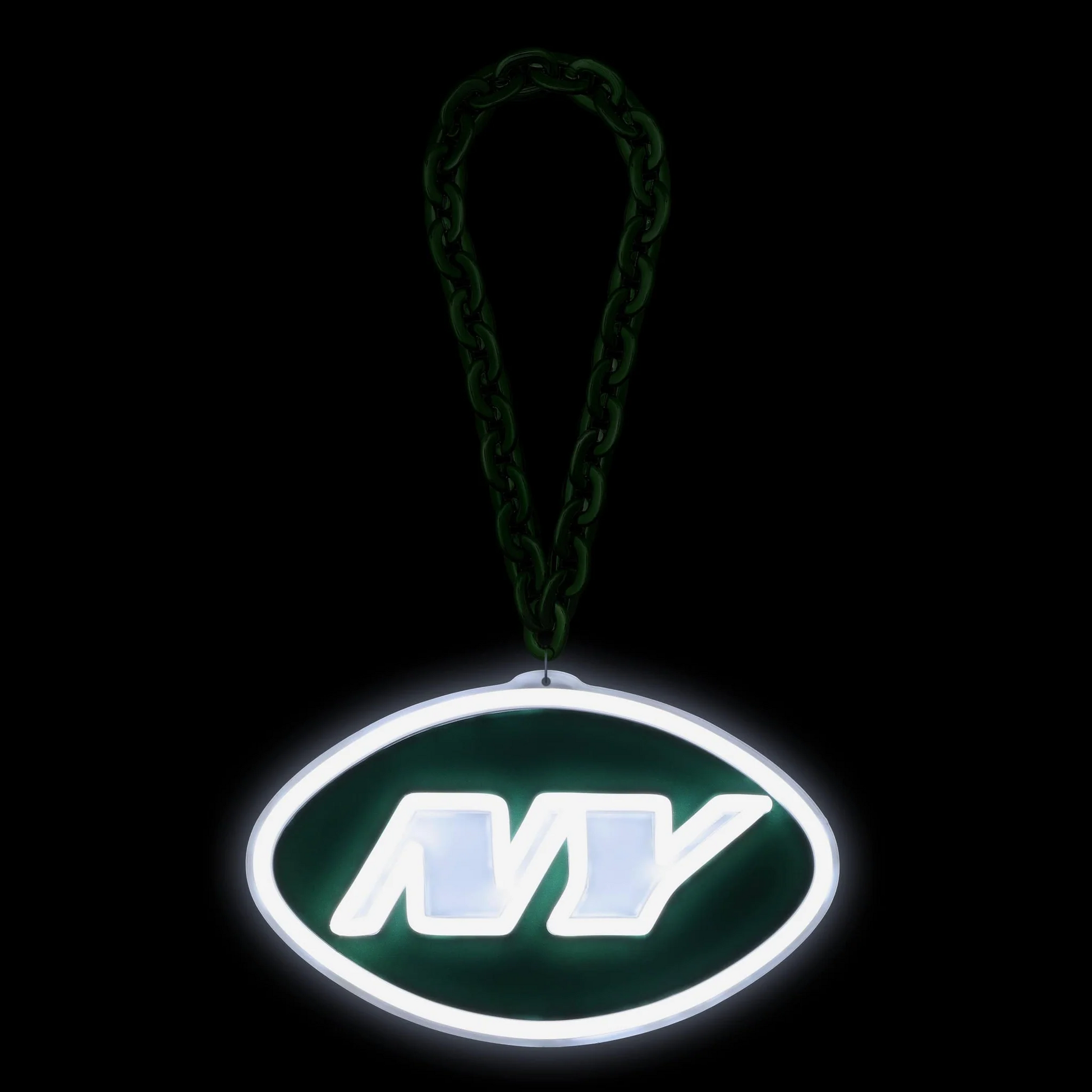 American football UV printed New York Jets Neon Light Up Big Logo Chain LEO NEON SIGN