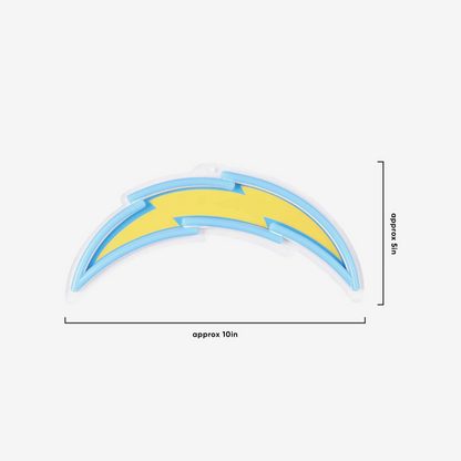 American football UV printed Los Angeles Chargers Neon Light Up Big Logo Chain LEO NEON SIGN