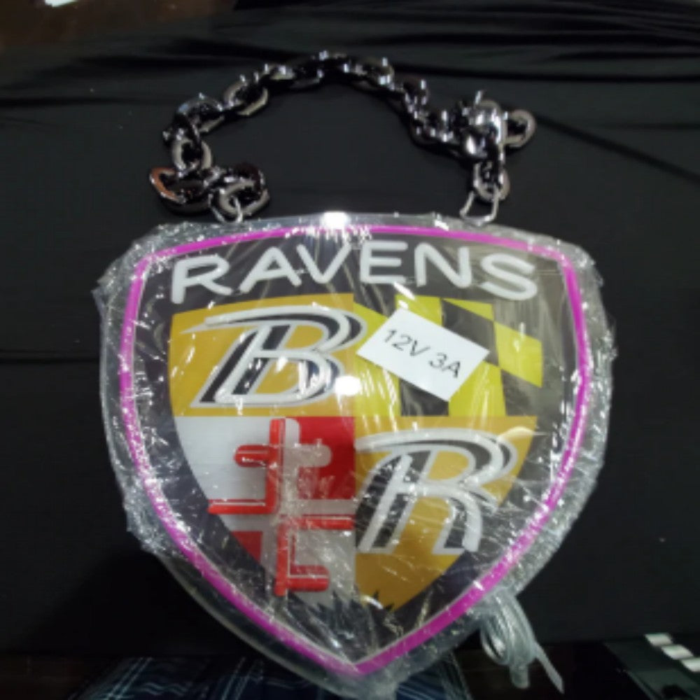 American football Baltimore Ravens led neon sign chain football team big logo chains for your spirit LEO NEON SIGN
