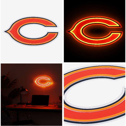 NFL team logo big chains signs for your hero in mind LEO NEON SIGN