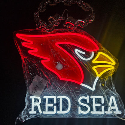 American football New type fans chains led big logo necklace lighting up sign for your team