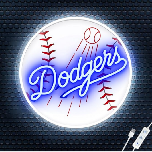 American Exclusive Baseball fan big logo chain led lighting up sign for match