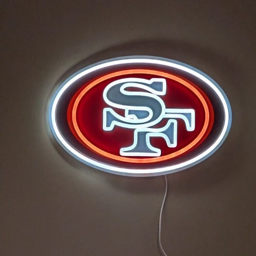 New types San Francisco 49ers lighting up sign big logo chain necklace