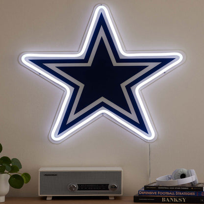 American football Your Dream team big logo sign led chain necklace