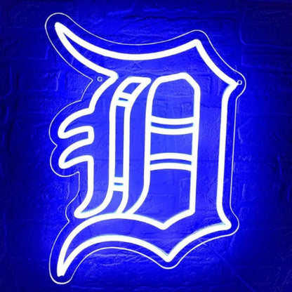 American Exclusive Baseball fan big logo chain led lighting up sign for match