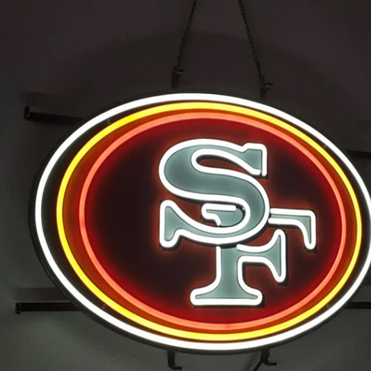 New types UV printed San Francisco 49ers big logo chain sign for your team work