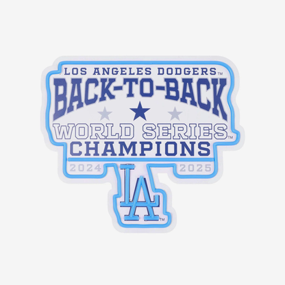 Los Angeles Dodgers 2025 Back To Back World Series Champions Neon Light Up Team Logo Sign LEO NEON SIGN