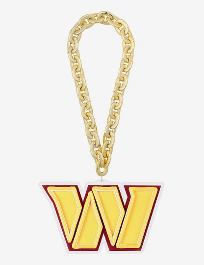 American football UV printed Washington Commanders Neon Light Up Big Logo Chain LEO NEON SIGN