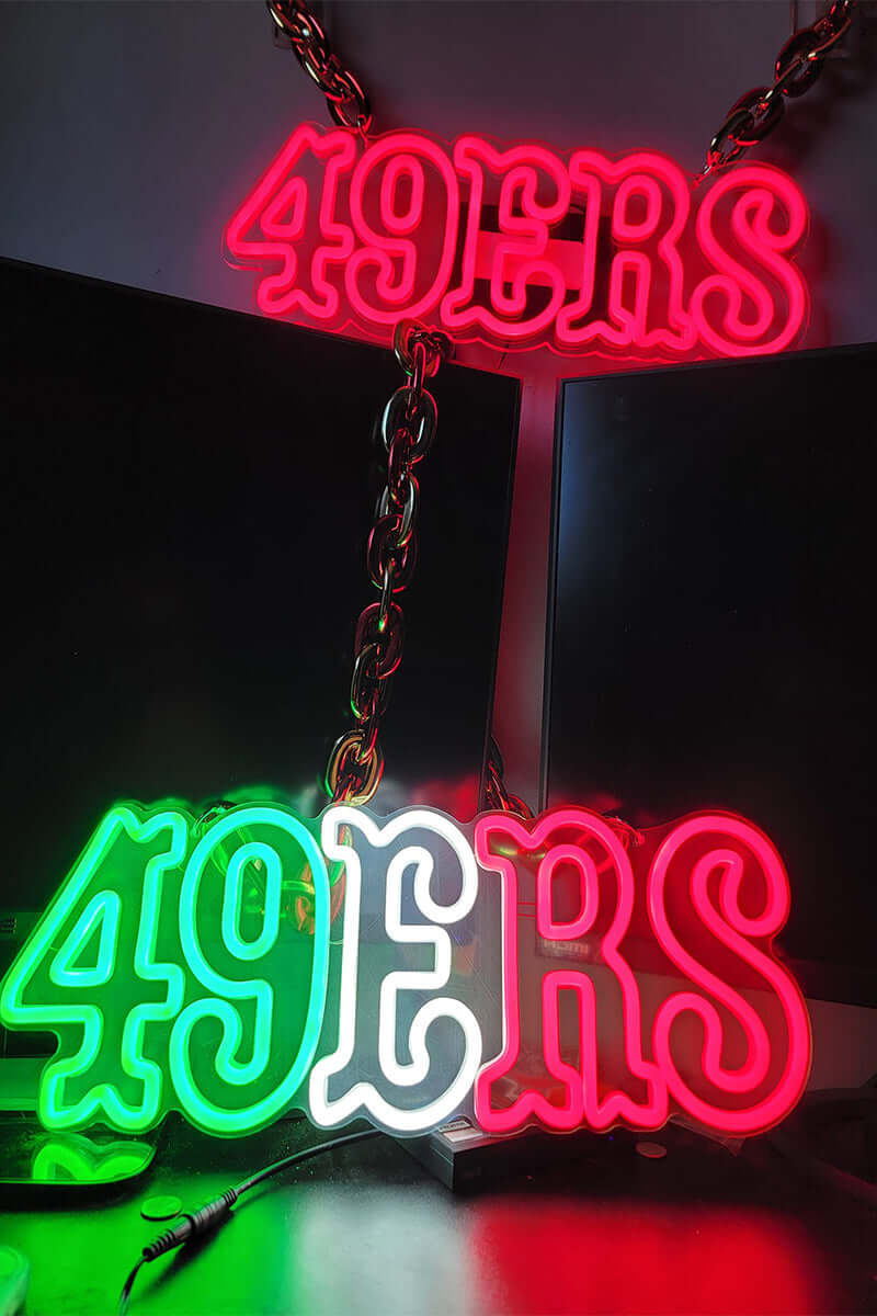 Fast dispatch Super neon sign for balls game(Shipping and necklace all included)