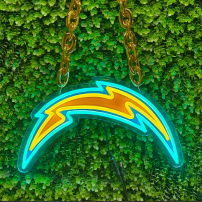 New Design NFL American football logo chains lighting up sign LEO NEON SIGN
