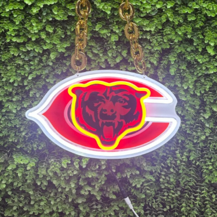 New Design NFL American football logo chains lighting up sign LEO NEON SIGN
